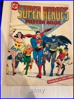 DC Super Heroes Poster Book 1978 First Edition Collectible