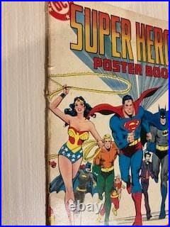 DC Super Heroes Poster Book 1978 First Edition Collectible