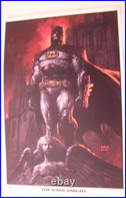 DC's Batman The Dark Knight Poster 17 X 11 SIGNED by David Finch NYCC 2012 NEW