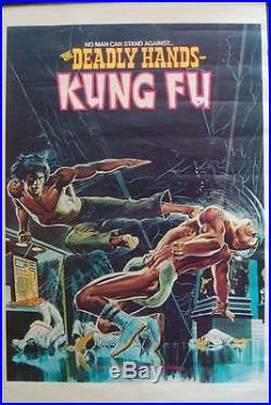 DEADLY HANDS OF KUNG FU SHANG-CHI MARVEL poster 1974 NEAL ADAMS VINTAGE 23x35