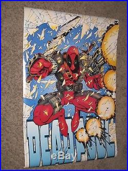 DEADPOOL Vintage Poster SIGNED by STAN LEE Marvel/X-Men/X-Force/Movie