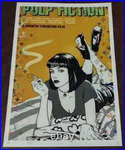 DEATH NYC ltd ed signed FRAMED art print 45x32cm Pulp Fiction Movie Poster DEATH NYC ltd ed signed FRAMED art print 45x32cm Pulp Fiction Movie Poster