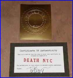 DEATH NYC ltd ed signed graffiti art print 45x32cm Pulp Fiction Movie Poster DEATH NYC ltd ed signed graffiti art print 45x32cm Pulp Fiction Movie Poster