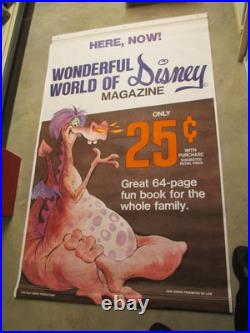 DISNEY Sword in the Stone DRAGON 1968 Gulf Gas 6' store sign poster comic book B DISNEY Sword in the Stone DRAGON 1968 Gulf Gas 6' store sign poster comic book B