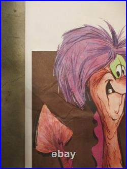 DISNEY Sword in the Stone DRAGON 1968 Gulf Gas 6' store sign poster comic book B