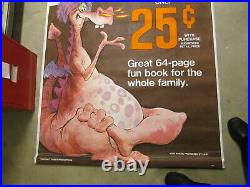 DISNEY Sword in the Stone DRAGON 1968 Gulf Gas 6' store sign poster comic book C