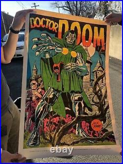 DOCTOR DOOM Poster Jack Kirby art Marvelmania 1970 Rare Mail Order Only