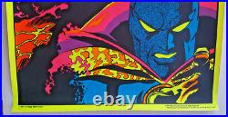 DR. STRANGE MEETS ETERNITY Poster VINTAGE 33 x 21.5 Blacklight Marvel 1974 MVU