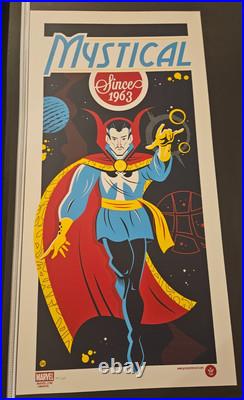 DR STRANGE Mystical Since 1963 DAVE PERILLO Screen Print Poster LTD /225 Marvel