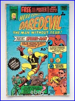 Daredevil #1 Newton Comics (1976) Rare Australian Edition With Poster