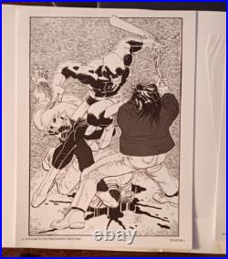 Daredevil Portfolio Marvel 1991 with 6 Signed Prints by John Romita Jr