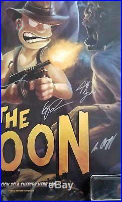 Dark Horse Eric Powell & David Fincher Signed x5 THE GOON Movie Posters with COA