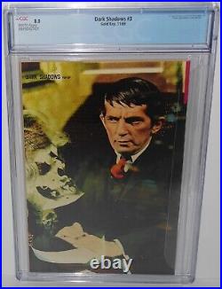 Dark Shadows #3 CGC 8.0 Barnabas Collins Poster & 1969 Comic Book + White Pages