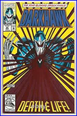 Darkhawk Comic Book #25 Red Foil Cover (mar 1993 Marvel) With Poster