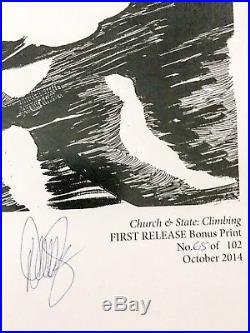 Dave Sim Cerebus Climbing Archive Print signed with first release gold foil stamp