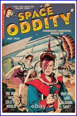 David Bowie Space Oddity 24x36 Poster Comic Book Cover Ltd Edition Print