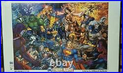 Dc Vs Marvel Print Signed By Jim Lee 175/200