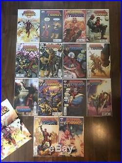 Deadpool Vs Thanos 1 2 3 4 Run Set + Every Variant NM 1st Print RARE + Poster