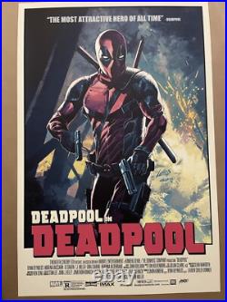 Deadpool variant #/175 art print poster Rob Liefeld Mondo MCU Wolverine Marvel