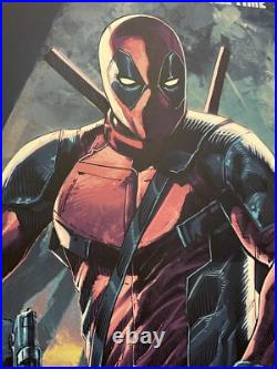 Deadpool variant #/175 art print poster Rob Liefeld Mondo MCU Wolverine Marvel