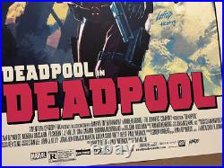 Deadpool variant #/175 art print poster Rob Liefeld Mondo MCU Wolverine Marvel