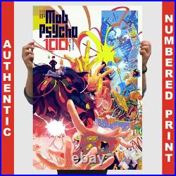 Deb Lee MOB PSYCHO 100 Poster Mondo Print Anime Art Espada Shigeo Reigen RARE Deb Lee MOB PSYCHO 100 Poster Mondo Print Anime Art Espada Shigeo Reigen RARE