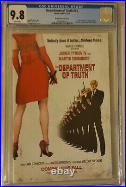 Department Of Truth 13 Cgc 9.8 Octopussy James Bond Movie Poster Homage Variant