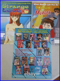 Diamond Comic Book Distributors Ad Poster Lot Wizard JLA Vertigo DC Superman'98