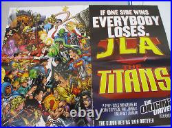 Diamond Comic Book Distributors Ad Poster Lot Wizard JLA Vertigo DC Superman'98