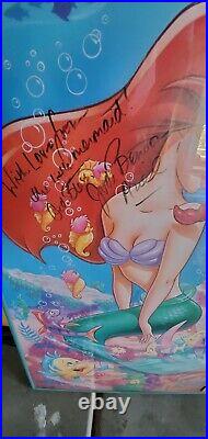 Disney's The Little Mermaid poster Signed by Jodie Benson