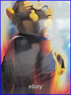 Do You Pooh Superman Poster Homage Marat Mychaels 2X Signed Ryan Kincaid/Marat