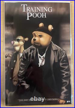 Do You Pooh Training Day Movie Poster Homage 12 Book AP Lot with Chrome & Metal
