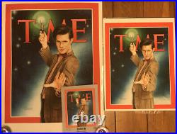 Dr Who Original Painted Poster Time Artwork By Pete Wallbank Matt Smith 2013