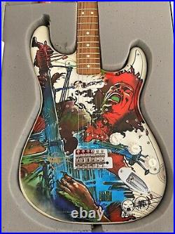 Druillet Jimi Hendrix Guitare Fender Stratoscaster Numérotée Signée 27 Ex