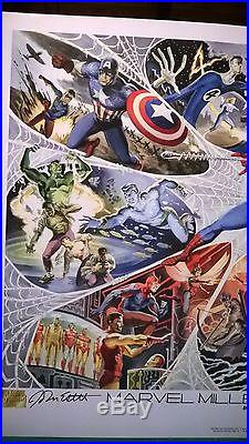 Dynamic Forces Marvel Heroes Spiderman Autographed Lithograph Poster Print New
