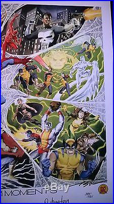 Dynamic Forces Marvel Heroes Spiderman Autographed Lithograph Poster Print New