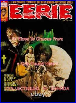 EERIE 1973 #50 Dracula MUMMY Werewolf DAX = POSTER Comic Book 10 SIZES 17 59