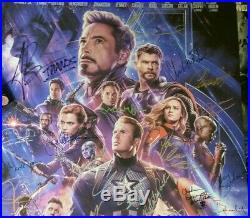 END GAME Premiere Signed Movie Poster Avengers Marvel Comic Infinity Gauntlet 1