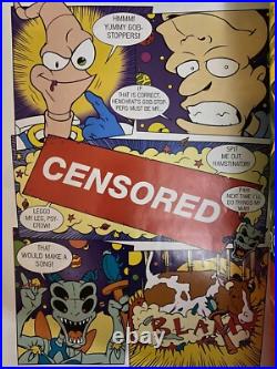 Earthworm Jim #2 Newsstand 1996 Comic Book Stickers and Poster Intact