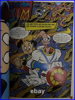 Earthworm Jim #3 Newsstand 1996 Comic Book Card and Poster Intact