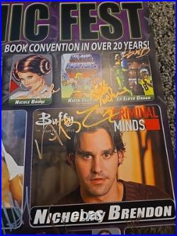 Emerald Valley Comic Fest Poster 17x11 Auto NicholasBrendo, Buffy The Vampire