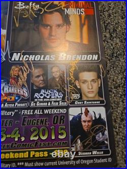 Emerald Valley Comic Fest Poster 17x11 Auto NicholasBrendo, Buffy The Vampire