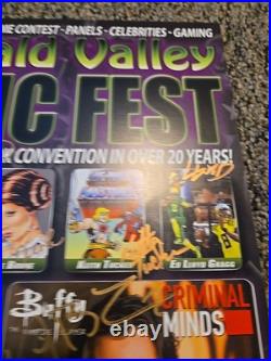 Emerald Valley Comic Fest Poster 17x11 Auto NicholasBrendo, Buffy The Vampire