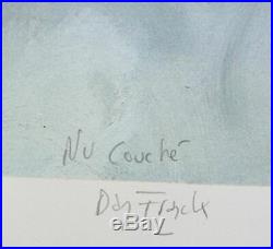 Enki BILAL Sérigraphie numérotée signée Nu couché