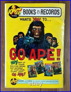 Escape from the Planet of the Apes vintage poster, comic book, and vinyl record