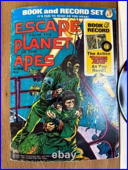Escape from the Planet of the Apes vintage poster, comic book, and vinyl record