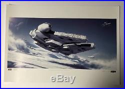 Exclusive Star Wars Celebration V Malcolm Tween Signed Art Print Hoth Falcon