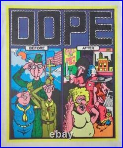 FABULOUS FURRY FREAK BROTHERS DOPE original 1968 HEAD SHOP poster 23x28 SHELTON