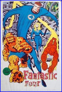 FANTASTIC FOUR MARVELMANIA 1970 Vintage Marvel comics poster 23x35 JACK KIRBY