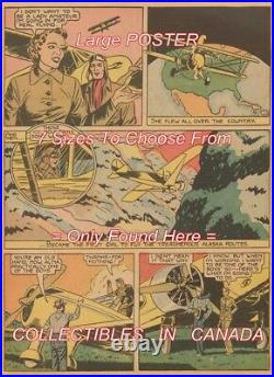 FIRST WOMAN TEST PILOT 1943 Alma Heflin = 6 POSTERS Comic Book 7 SIZES 19 3FT